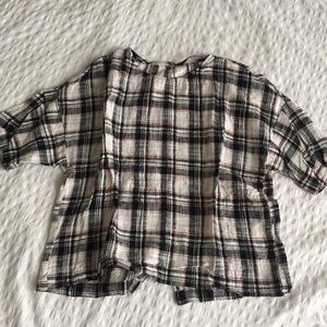 ZARA checked top